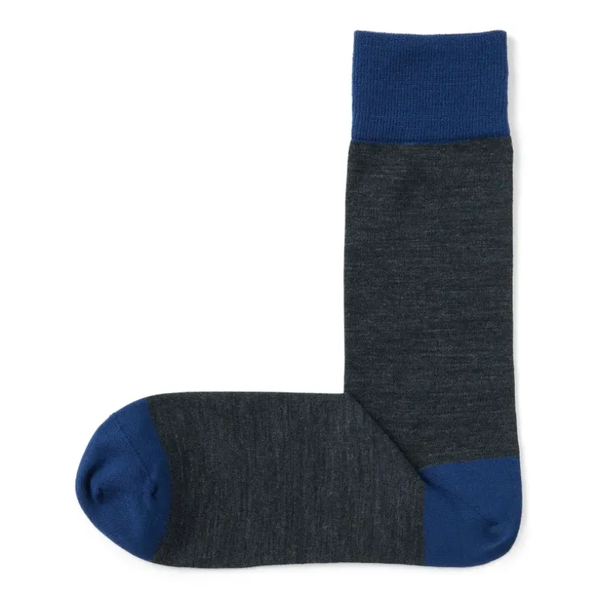 Right Angle Lustrous Wool Mix Thin Socks