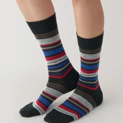 Right Angle Lustrous Wool Mix Thin Socks