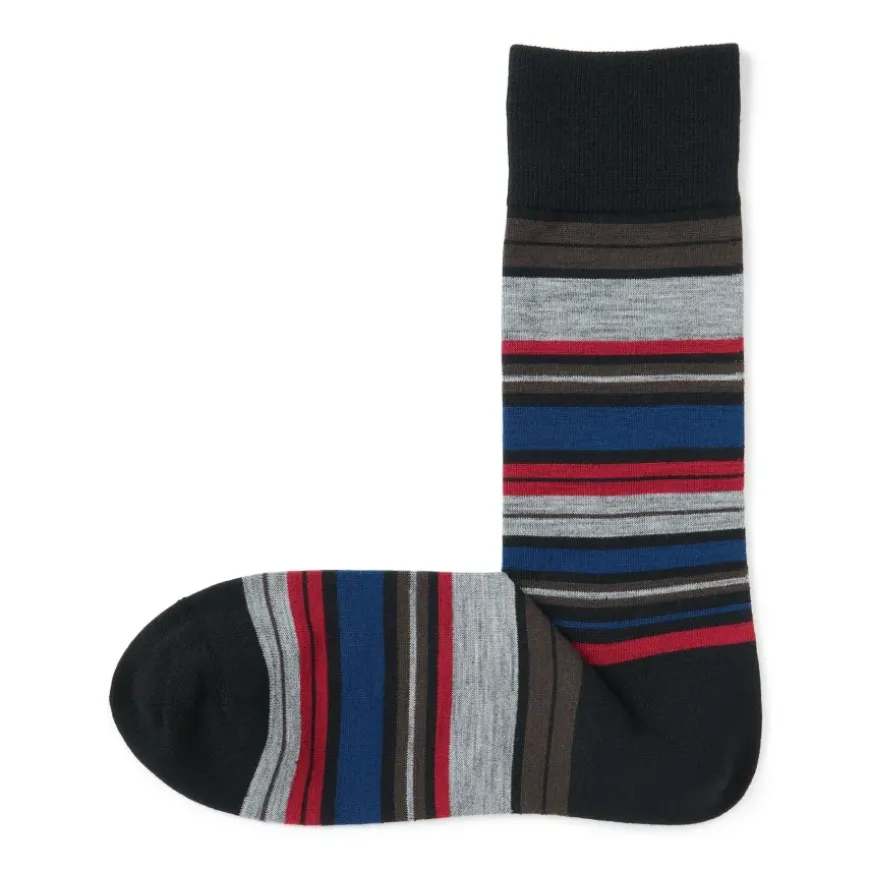 Right Angle Lustrous Wool Mix Thin Socks