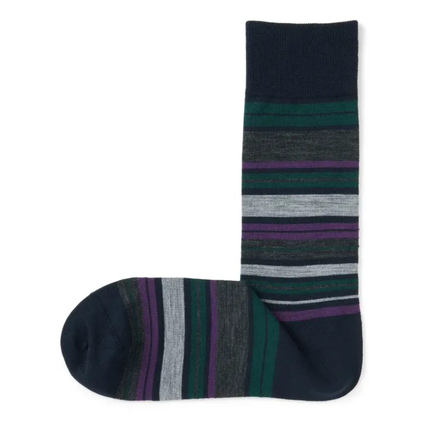 Right Angle Lustrous Wool Mix Thin Socks