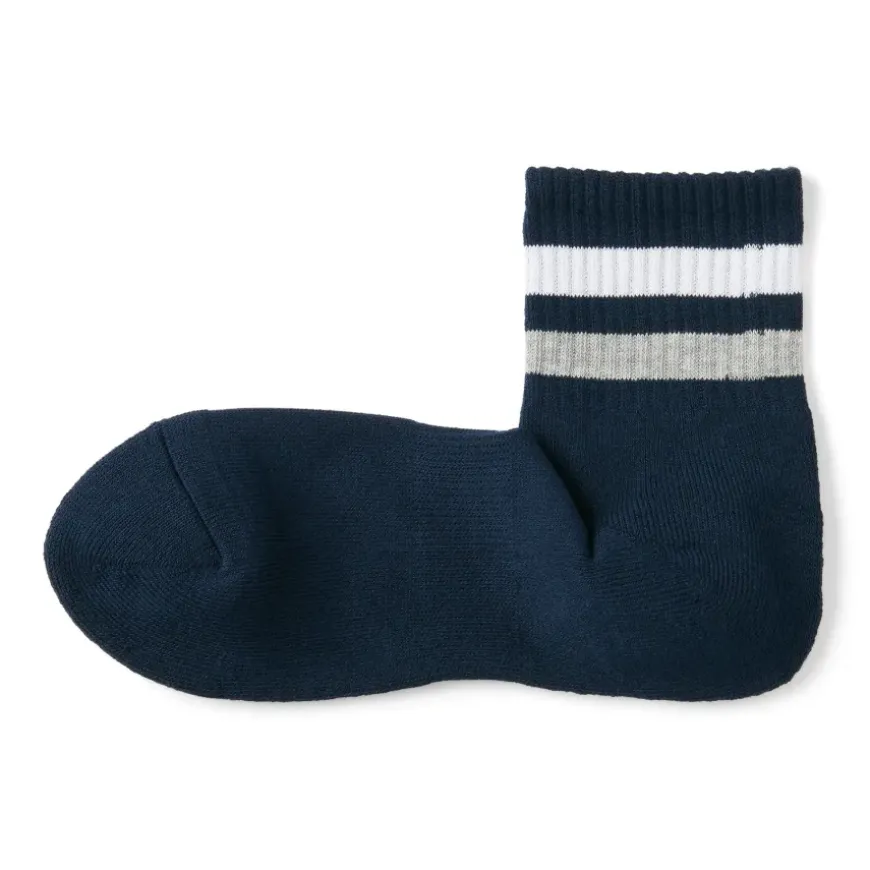Right Angle Pile Short Socks