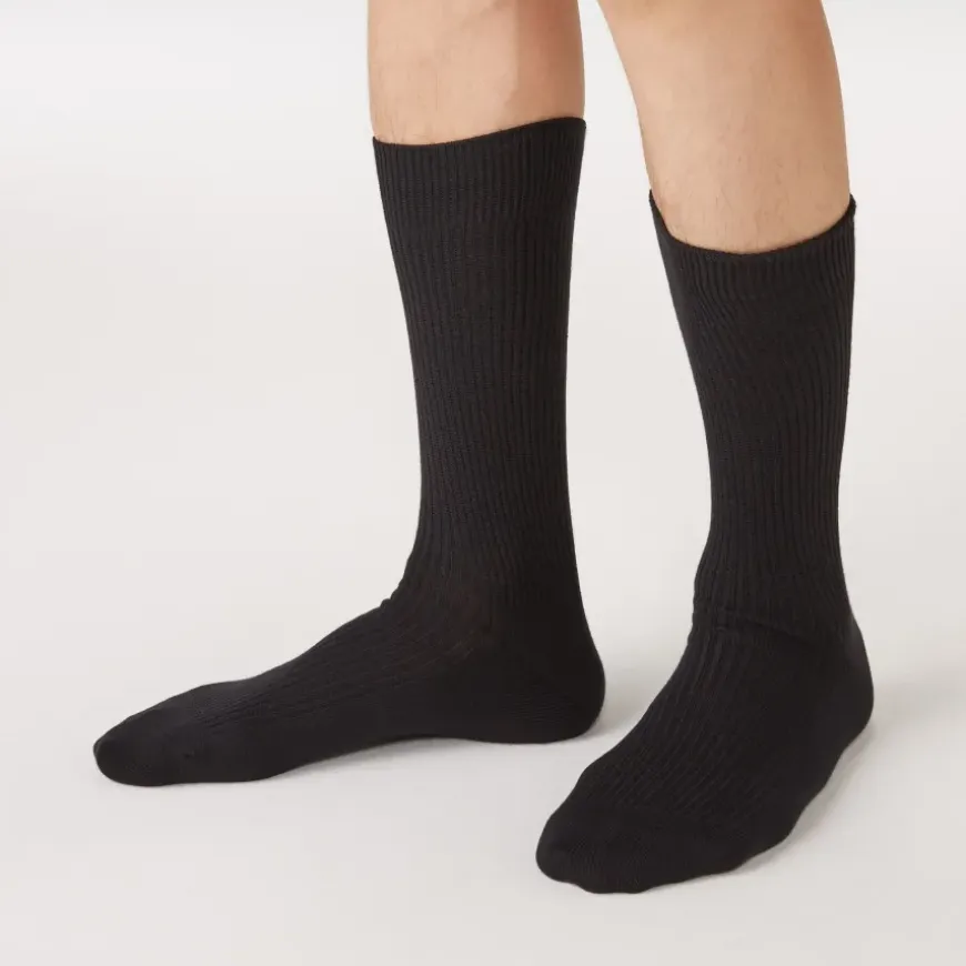 Right Angle Ribbed Socks