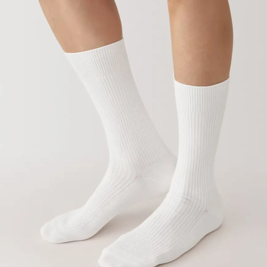 Right Angle Ribbed Socks