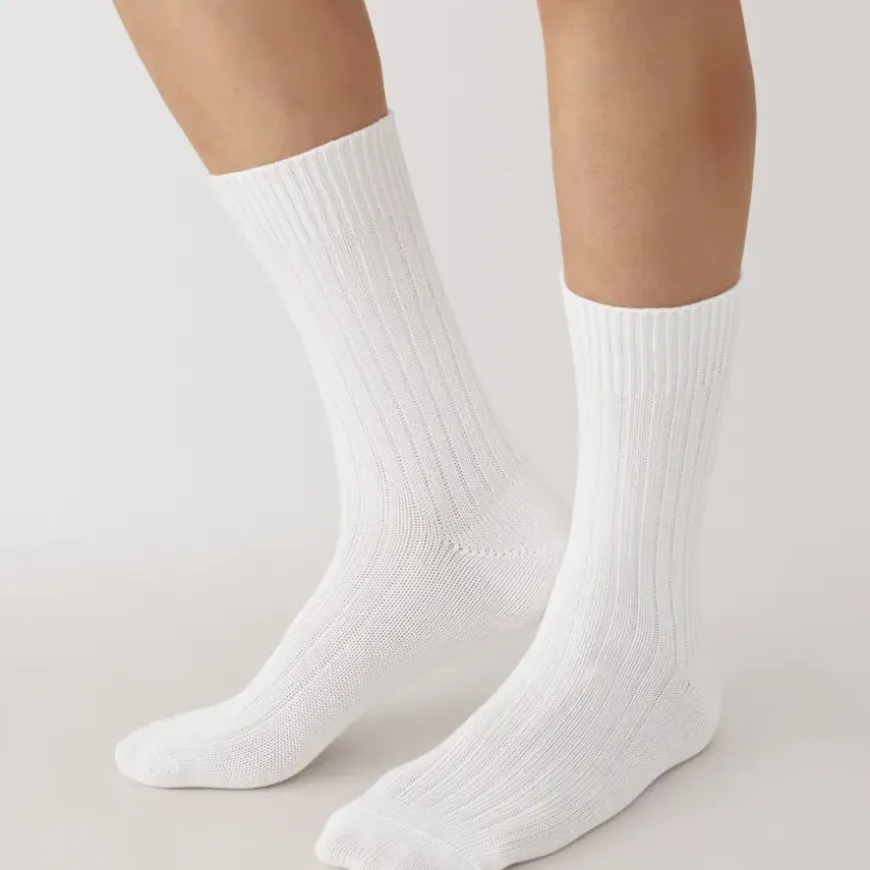 Right Angle Ribbed Thick Socks