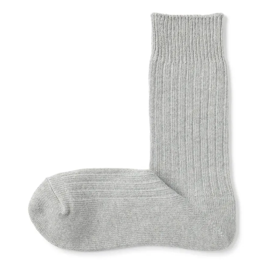 Right Angle Ribbed Thick Socks