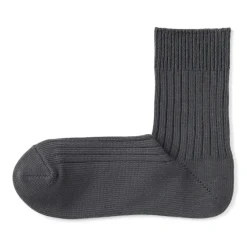 Right Angle Ribbed Thick Short Socks