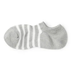 Right Angle Striped Sneaker Socks