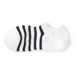 Right Angle Striped Sneaker Socks
