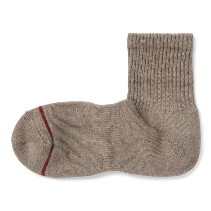 Right Angle Warm Cotton Blend Thick Short Socks