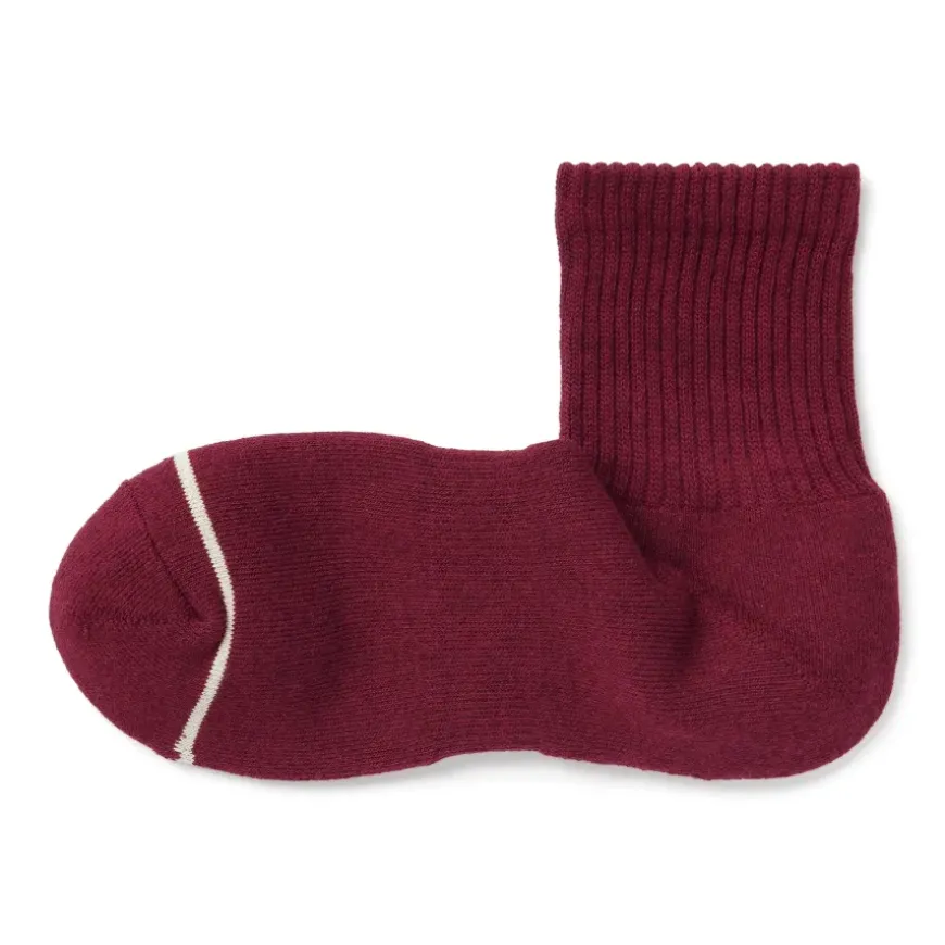 Right Angle Warm Cotton Blend Thick Short Socks