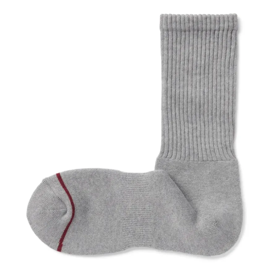 Right Angle Warm Cotton Blend Thick Crew Socks