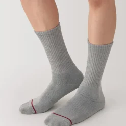 Right Angle Warm Cotton Blend Thick Crew Socks