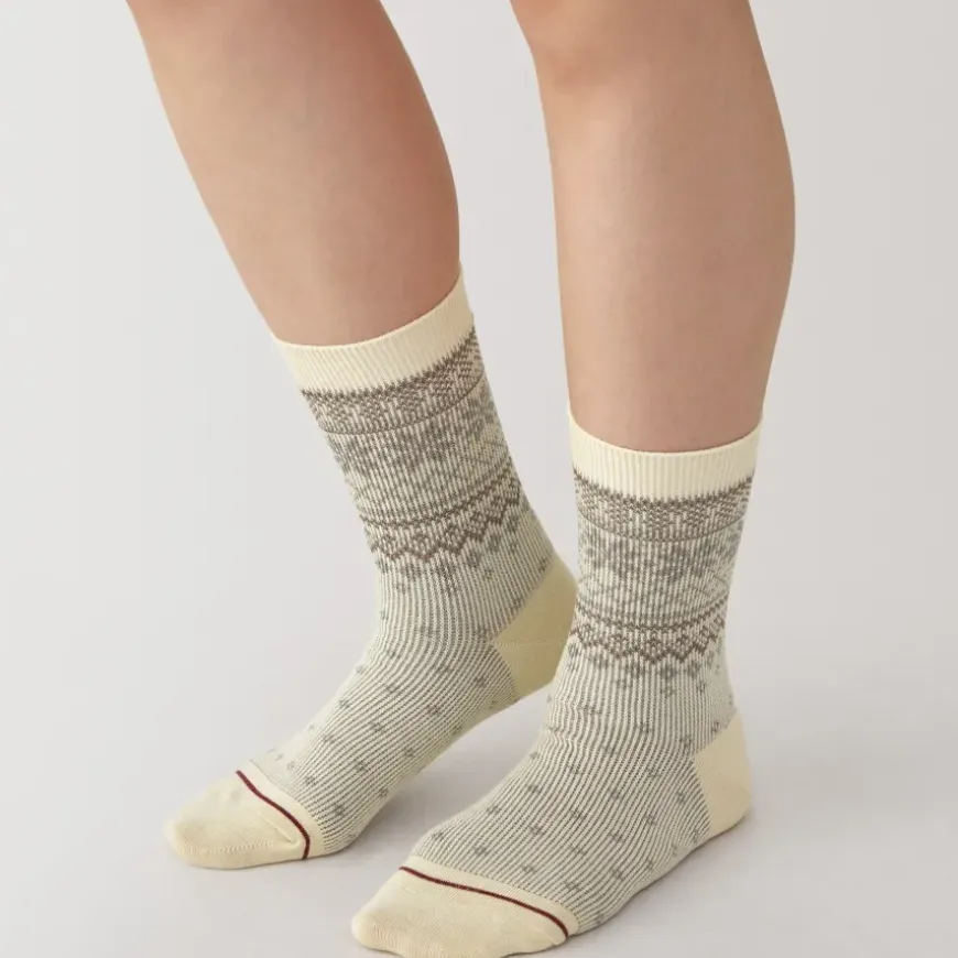 Right Angle Warm Pattern Socks