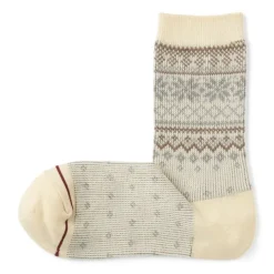 Right Angle Warm Pattern Socks