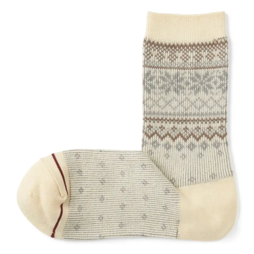 Right Angle Warm Pattern Socks