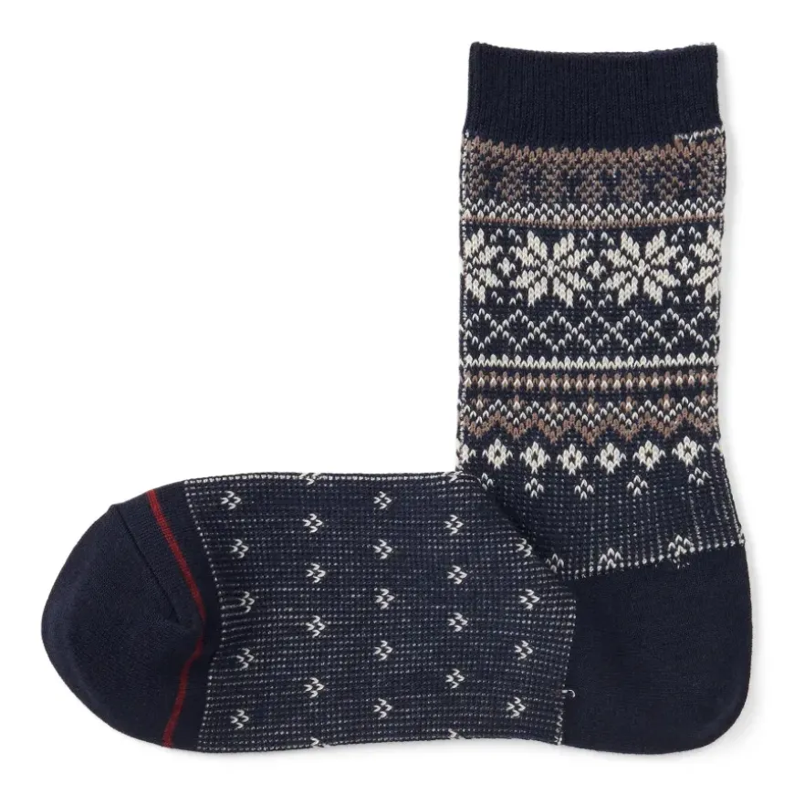 Right Angle Warm Pattern Socks