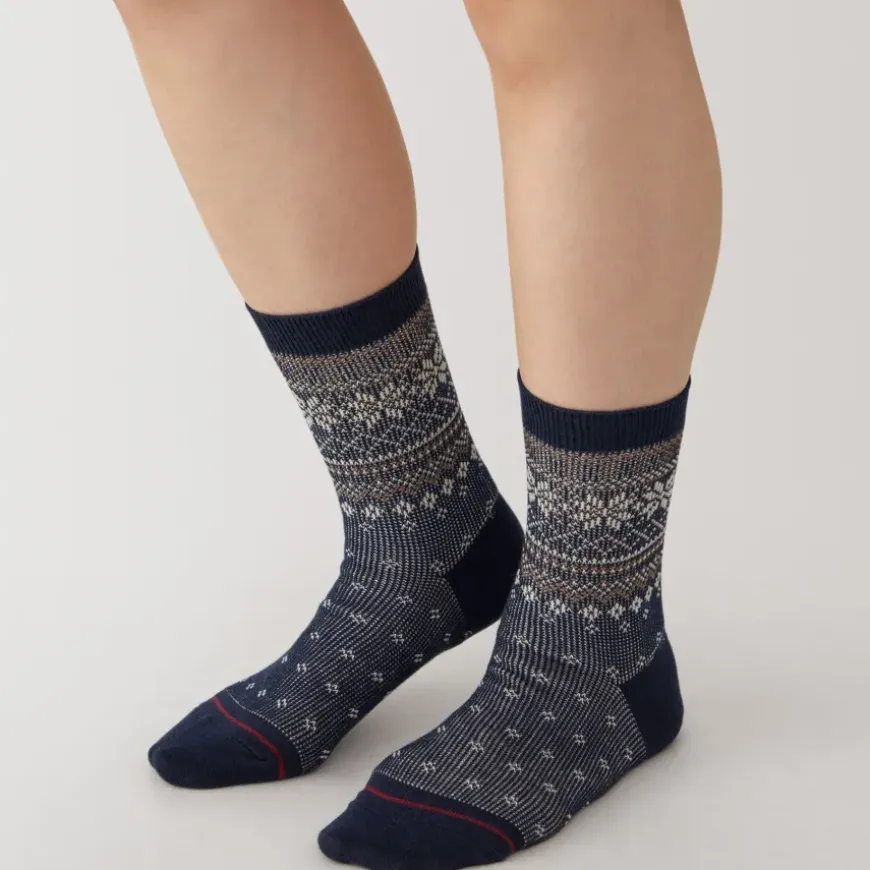 Right Angle Warm Pattern Socks