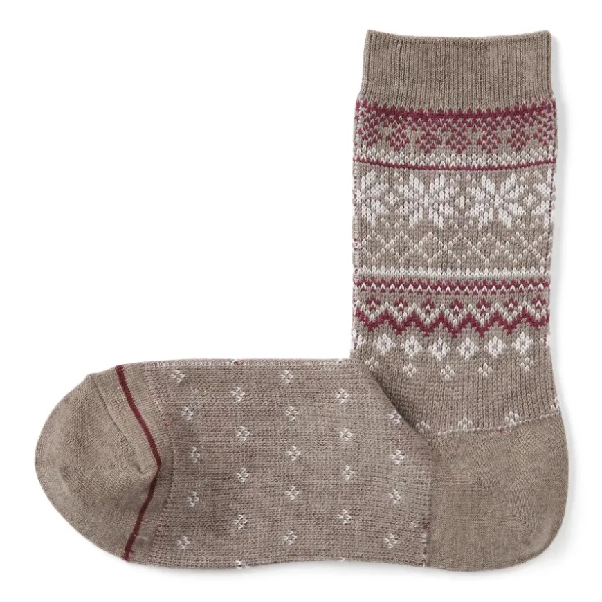 Right Angle Warm Pattern Socks