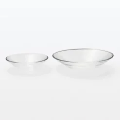 Soda Glass Shallow Bowl - Large