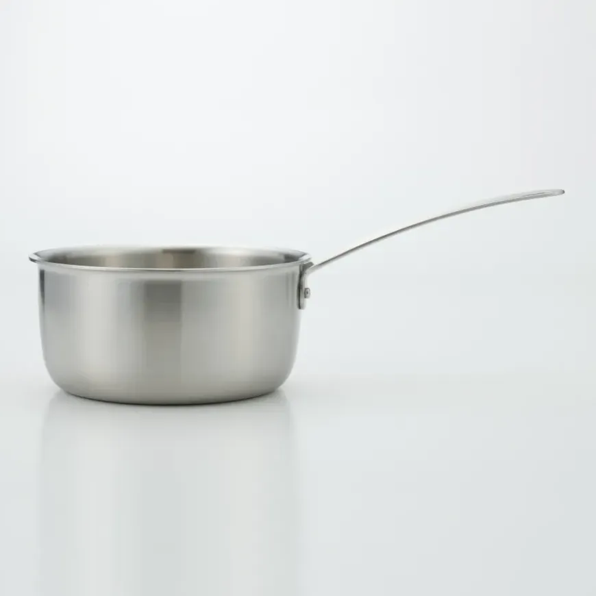 Stainless Aluminium 3-Layer Steel Saucepan 2.1 Qt