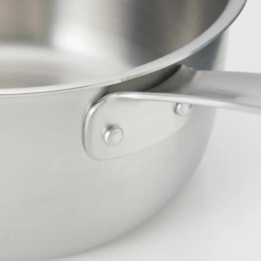 Stainless Aluminium 3-Layer Steel Saucepan 2.1 Qt