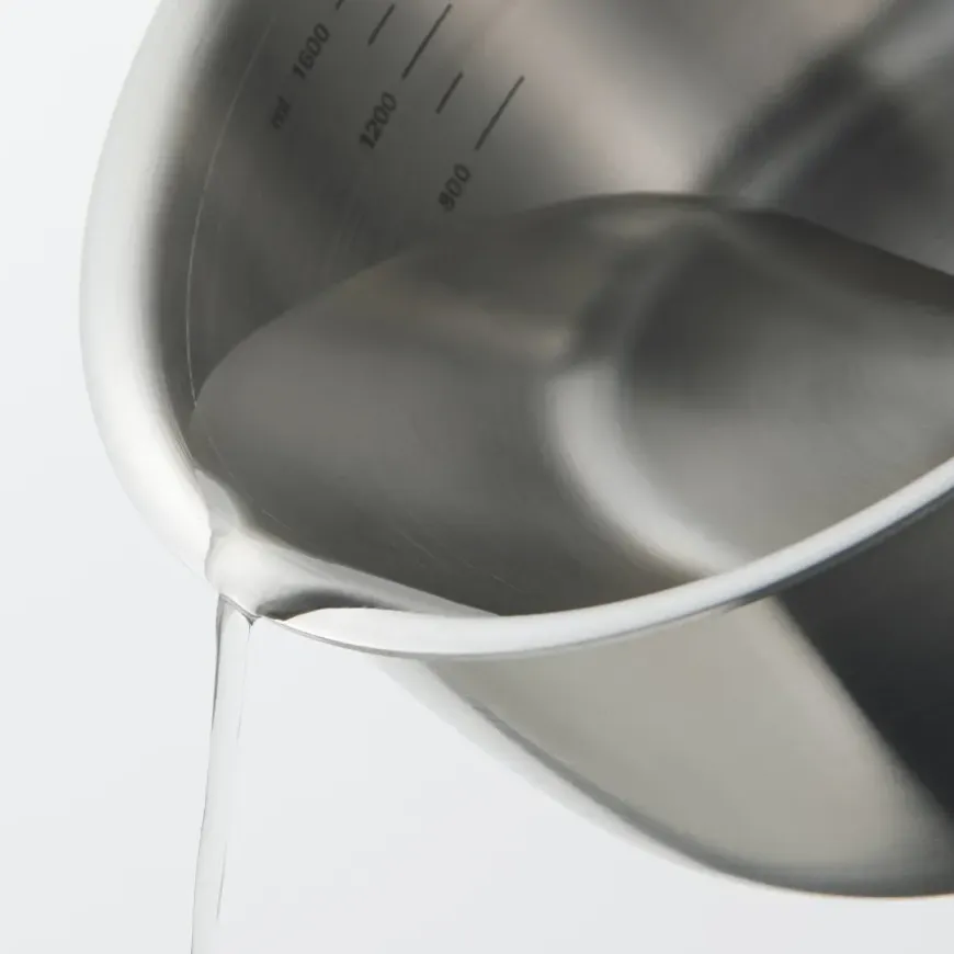 Stainless Aluminium 3-Layer Steel Saucepan 2.1 Qt