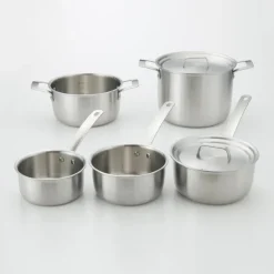 Stainless Aluminium 3-Layer Steel Milk Pan 1.05 Qt