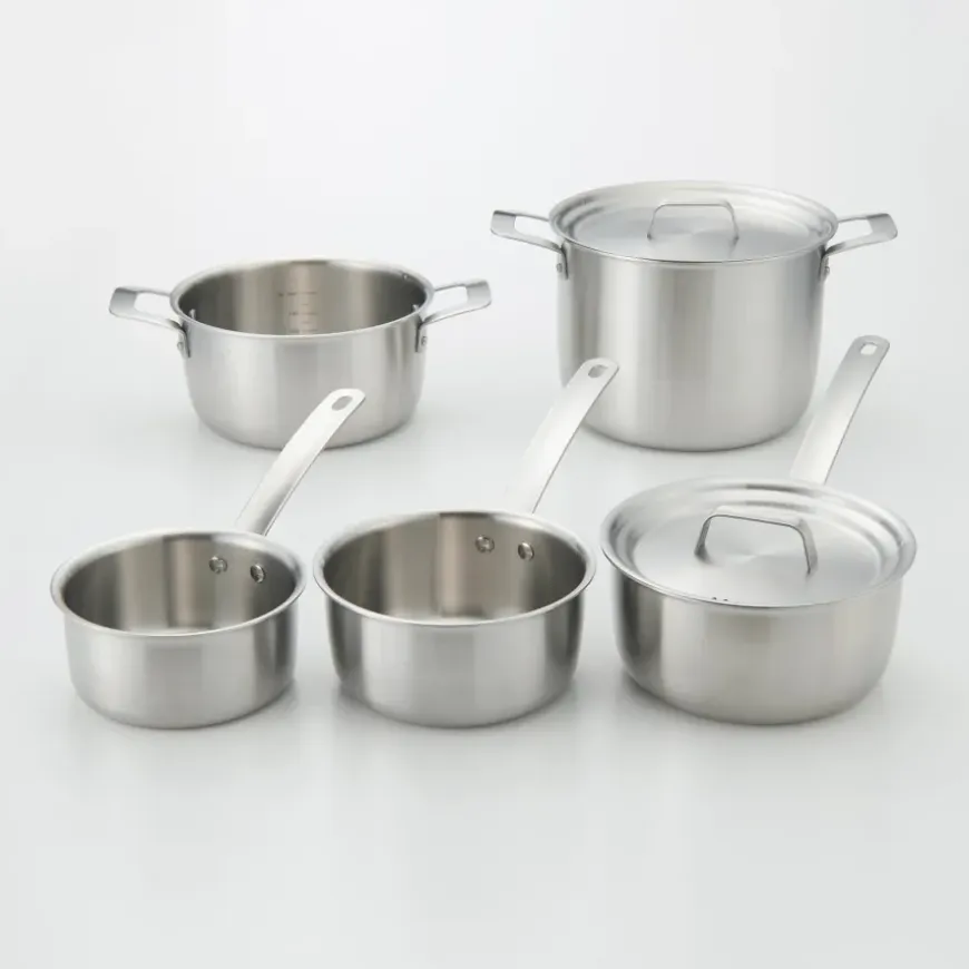 Stainless Aluminium 3-Layer Steel Milk Pan 1.05 Qt