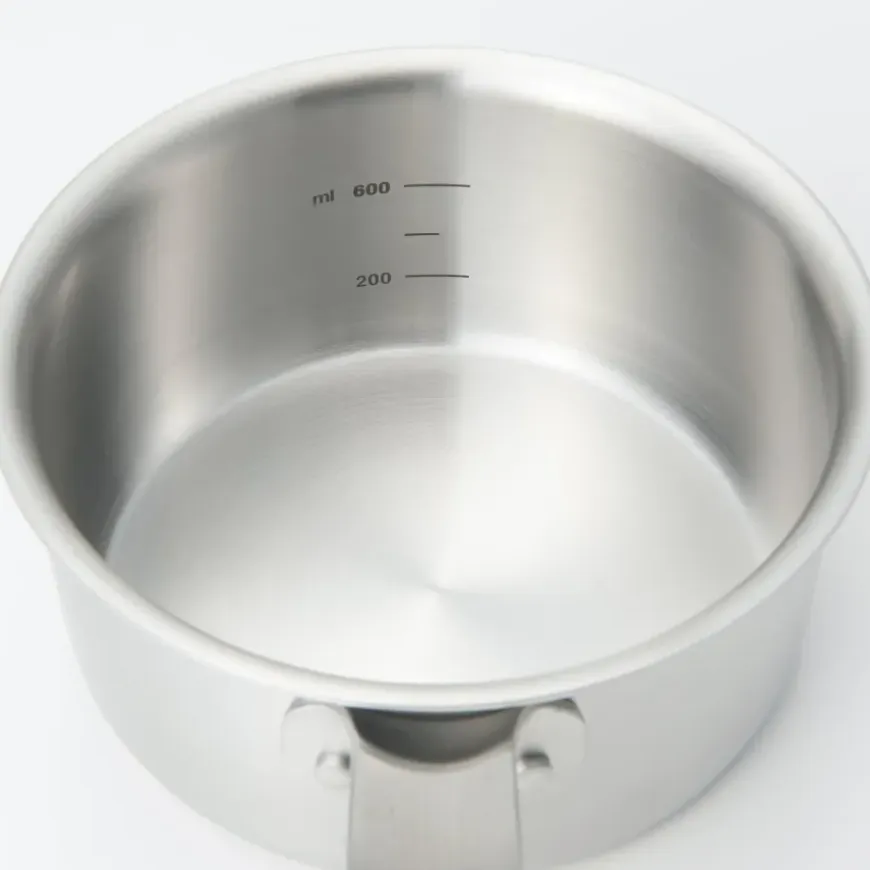 Stainless Aluminium 3-Layer Steel Milk Pan 1.05 Qt