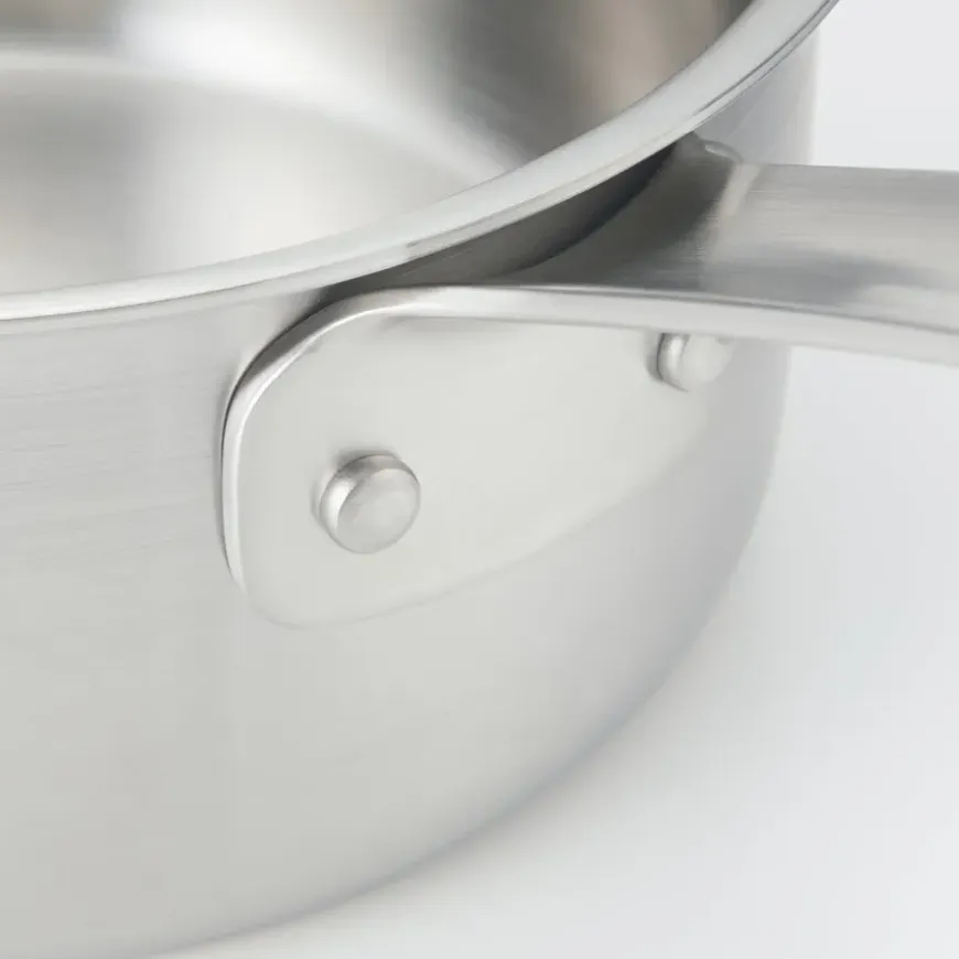 Stainless Aluminium 3-Layer Steel Milk Pan 1.05 Qt