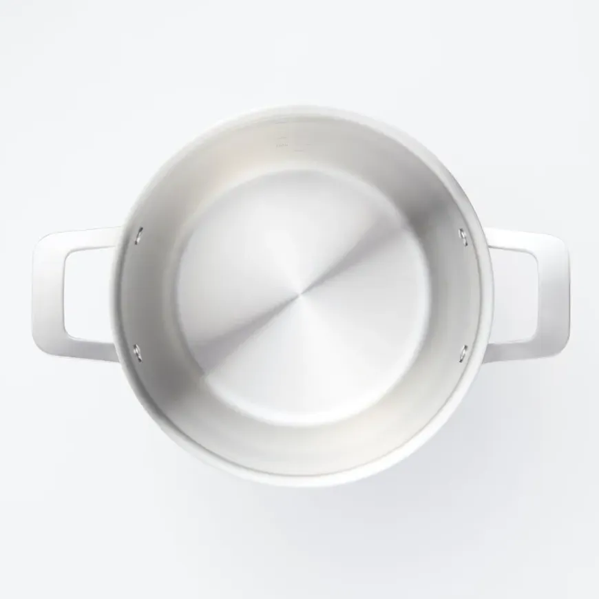 Stainless Aluminium 3-Layer Steel Saucepot 6.3 Qt