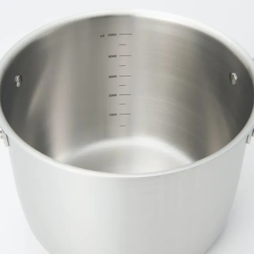 Stainless Aluminium 3-Layer Steel Saucepot 6.3 Qt
