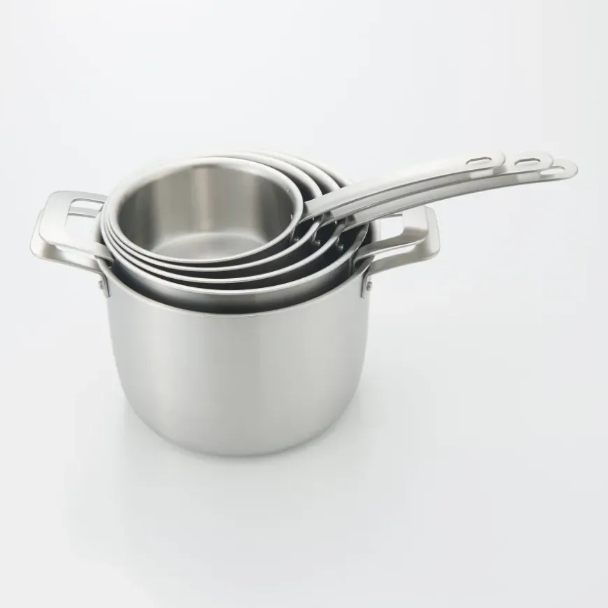 Stainless Aluminium 3-Layer Steel Saucepan 1.6 Qt