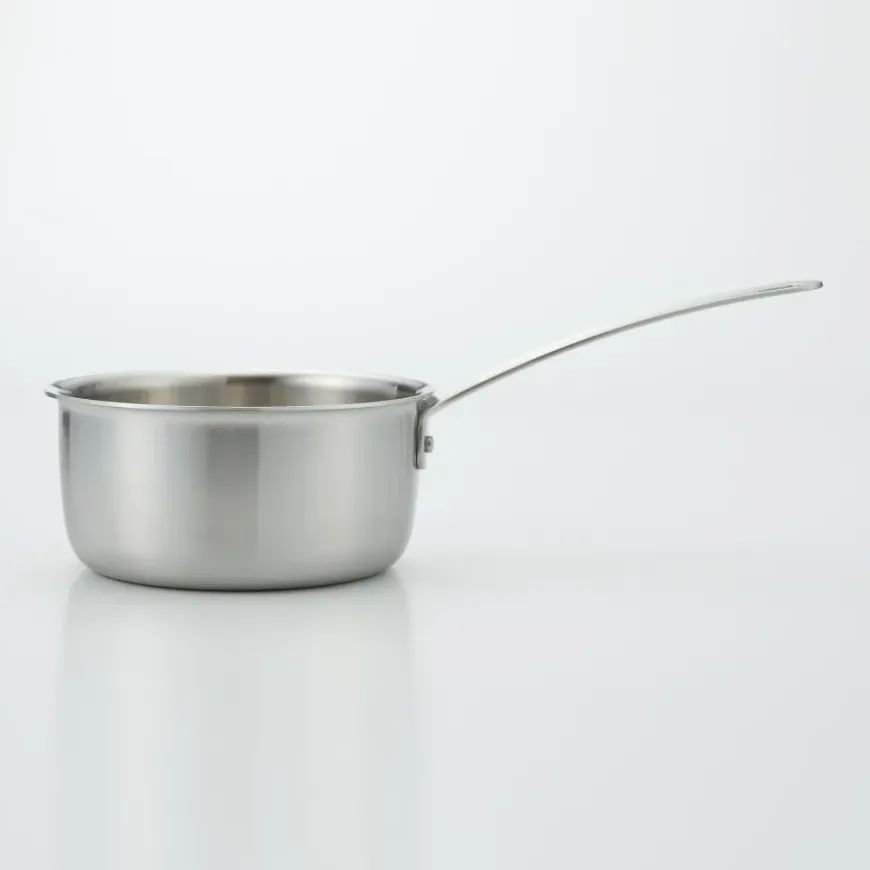Stainless Aluminium 3-Layer Steel Saucepan 1.6 Qt