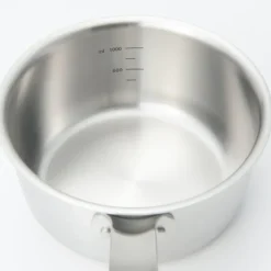 Stainless Aluminium 3-Layer Steel Saucepan 1.6 Qt