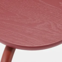Steel Pipe Stacking Stool - Burgundy
