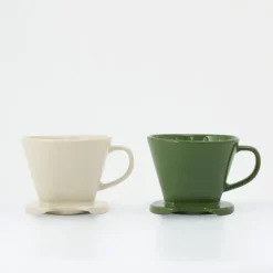 Stoneware Coffee Dripper - Gray Beige