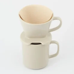 Stoneware Coffee Dripper - Gray Beige