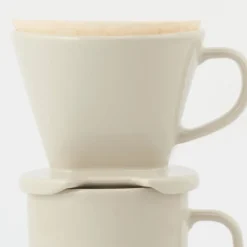 Stoneware Coffee Dripper - Gray Beige
