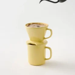 Stoneware Coffee Dripper - Light Yellow