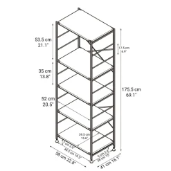 SUS Shelving Unit - Oak - Regular - Large