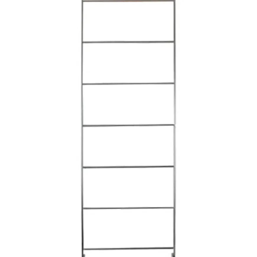 SUS Shelving Unit Additional Frame - Stainless Steel / Oak - Medium