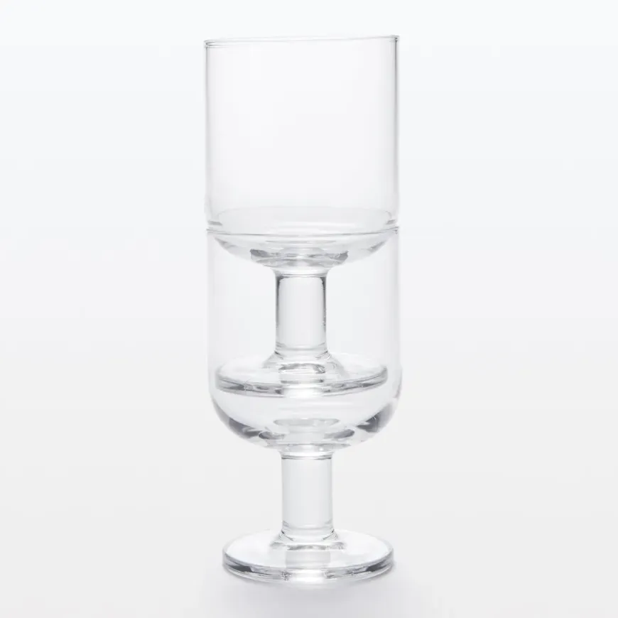 Tempered Glass Stemmed Glass - Medium