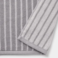 Twin Pile Reversible Stripe Face Towel