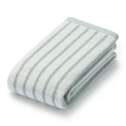 Twin Pile Reversible Stripe Face Towel