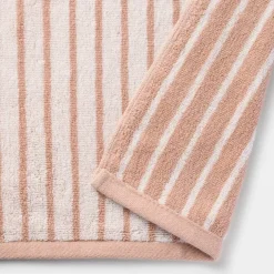 Twin Pile Reversible Stripe Bath Towel