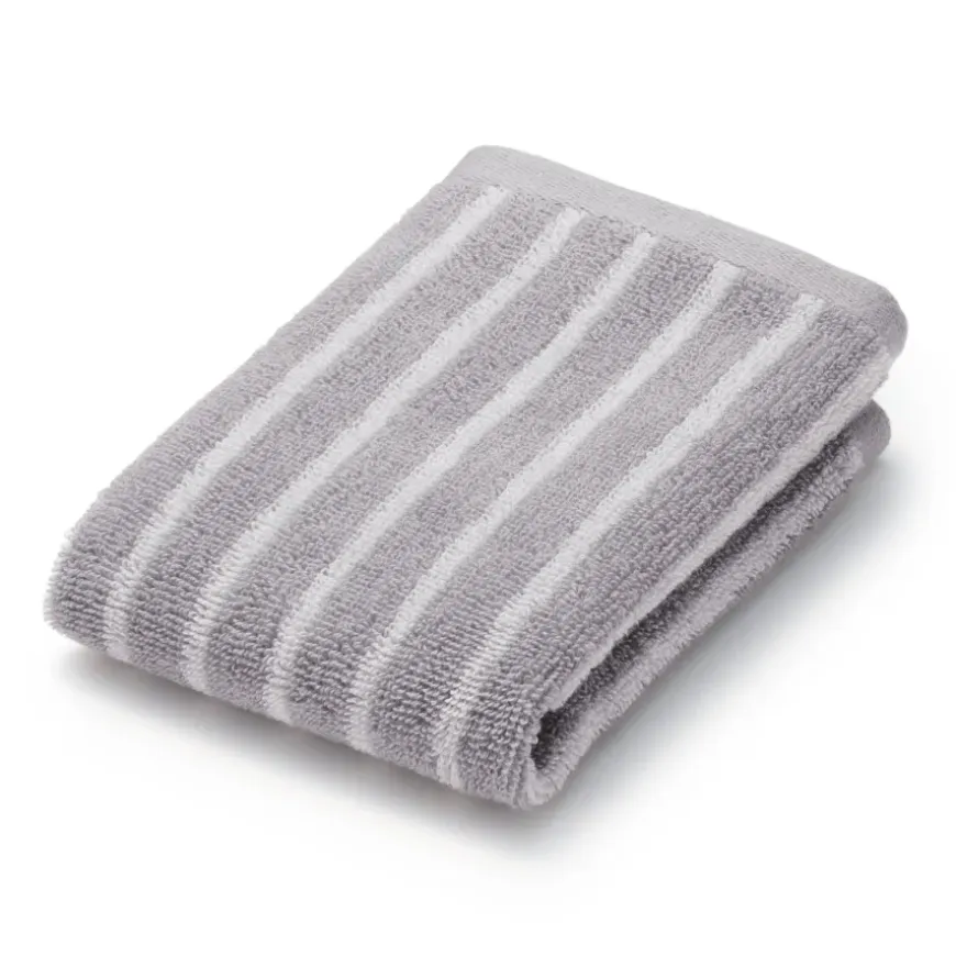 Twin Pile Reversible Stripe Hand Towel