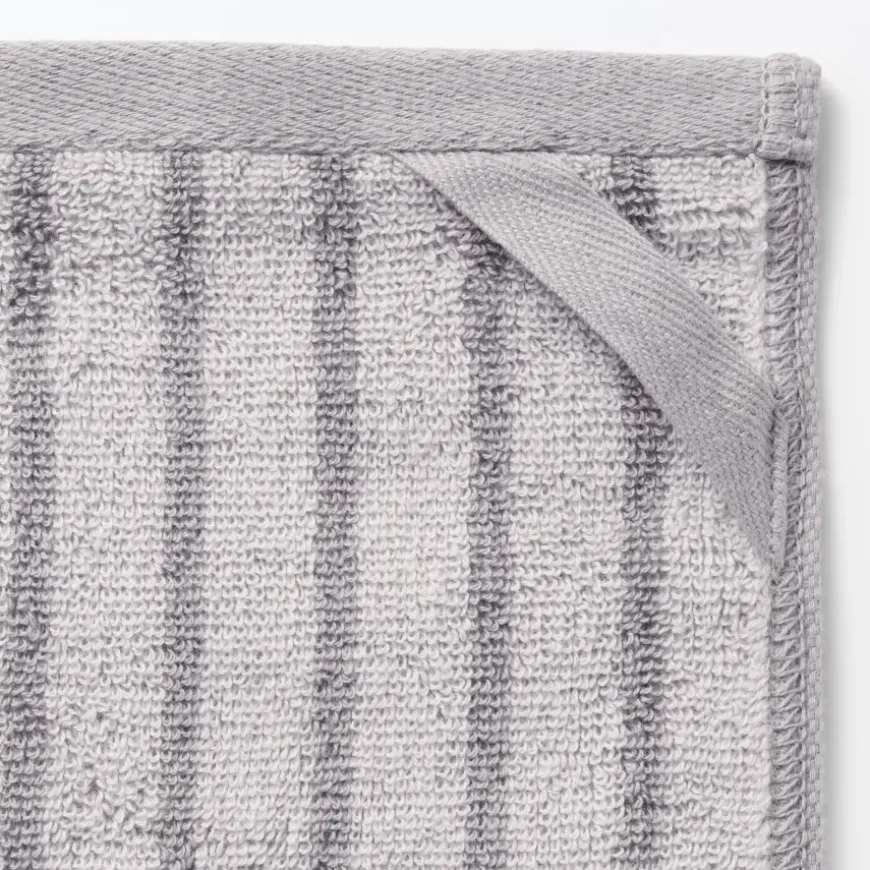Twin Pile Reversible Stripe Hand Towel