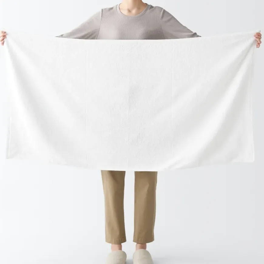 Waffle Weave Large Bath Towel