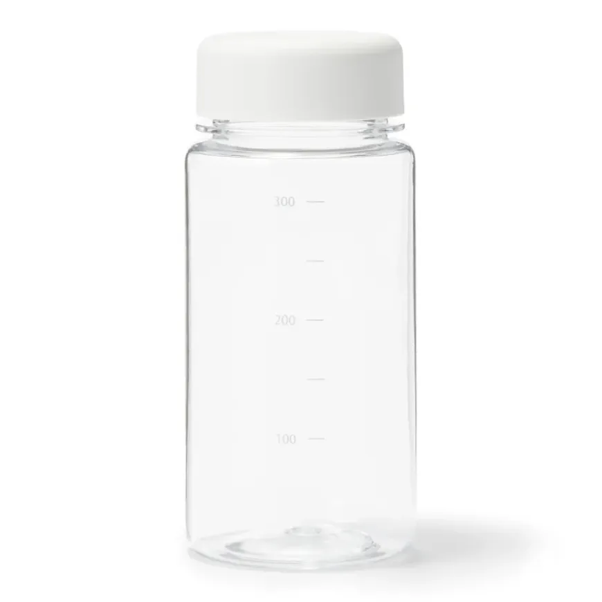 Water Bottle with Measurements 11.8 fl oz - White